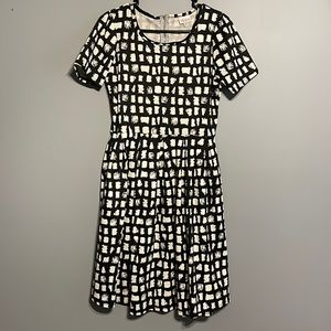 Lularoe Black/Off White Amelia